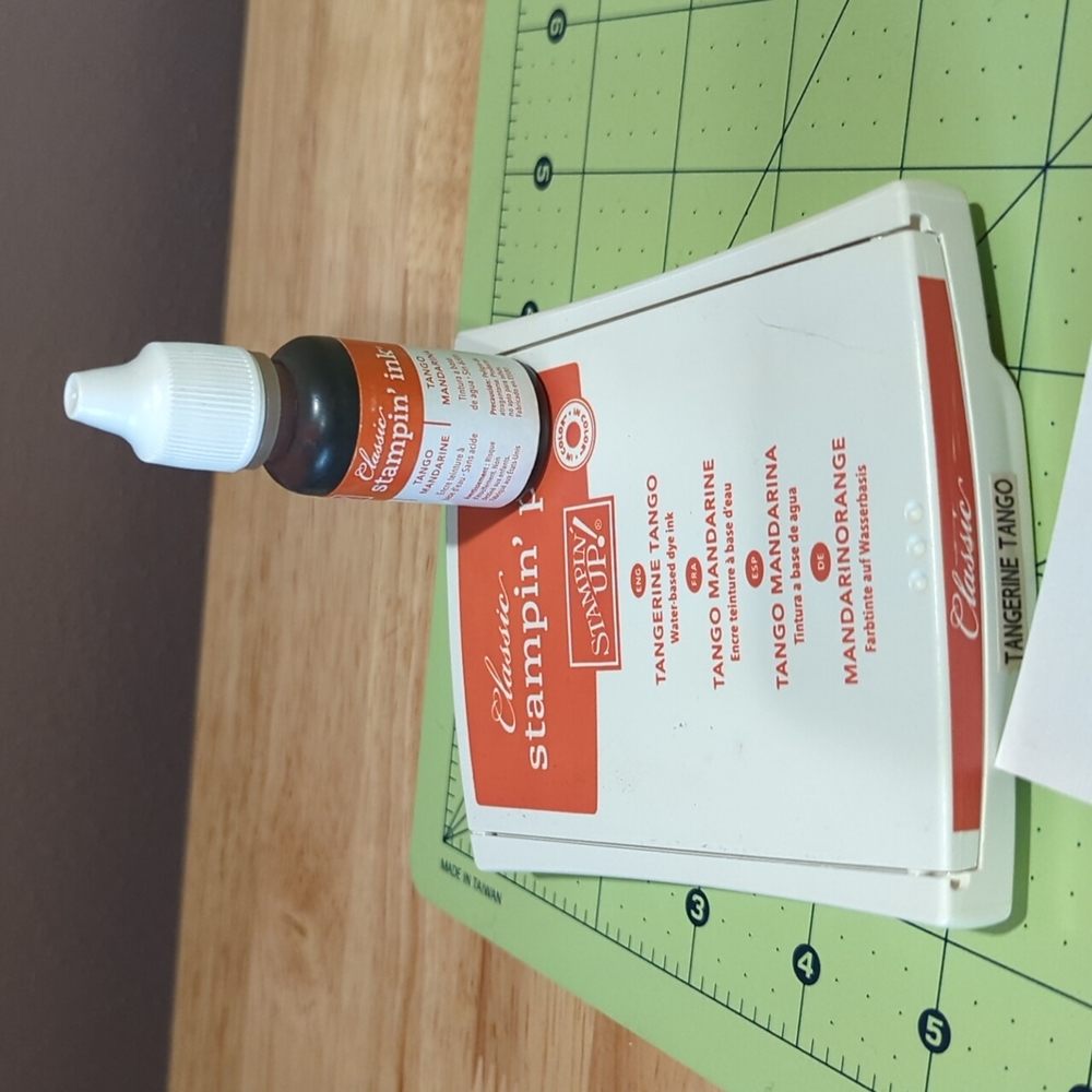 Retired Tangerine Tango Stampin' Up! stamp pad and refill